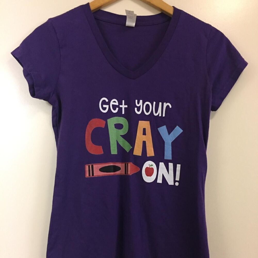 Get Your Cray On Women's V-neck shirt size Small